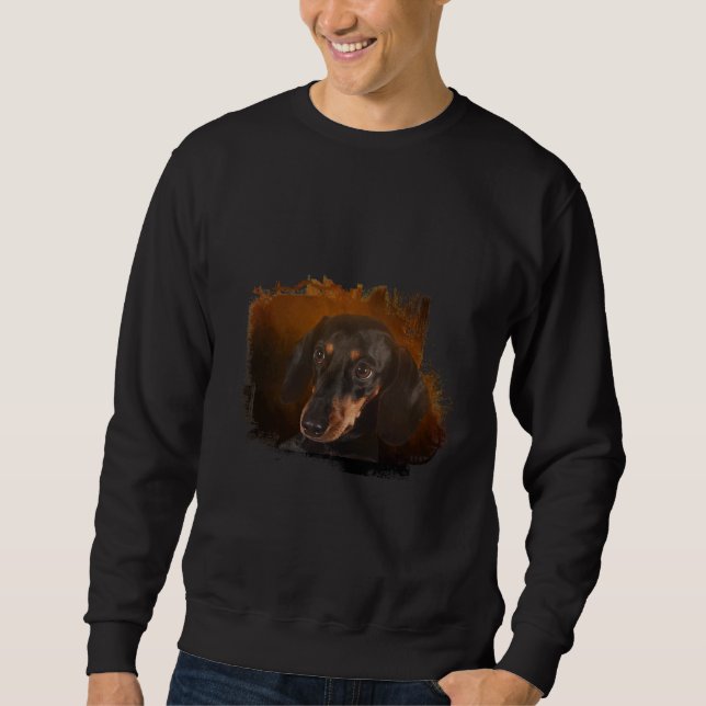 Niedliche Dackel Sweatshirt (Vorderseite)