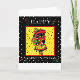 Niedliche Dackel Valentine Feiertagskarte