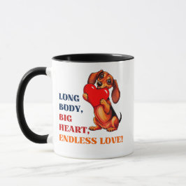 Niedliche Dackel Valentinstag Herzstück Lover Dog Tasse