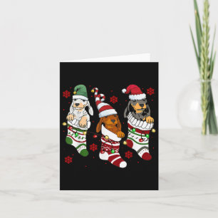 Niedliche Dackel Weihnachten Hund Lover Mama Vater Karte