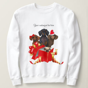 Niedliche Dackel Weihnachten Weihnachten Shirt sch