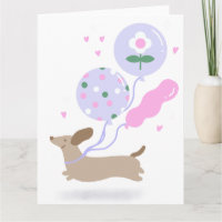 Niedliche Dackel Weiner Dog Lover Party Rosa