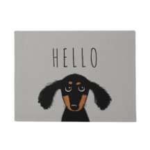 Niedliche Dackel Welpe | Dackel Hund Hallo Doormat
