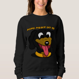 Niedliche Dackel Will nicht, alte Funny Id zu werd Sweatshirt