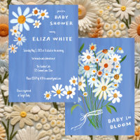Niedliche Daisy Bouquet handbemalt Babydusche