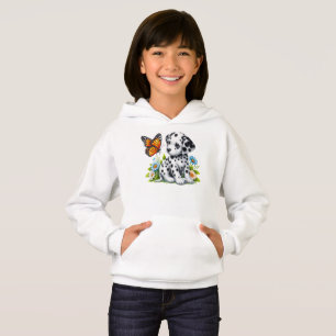 Niedliche Dalmatiner- und Schmetterlingsfreunde Hoodie