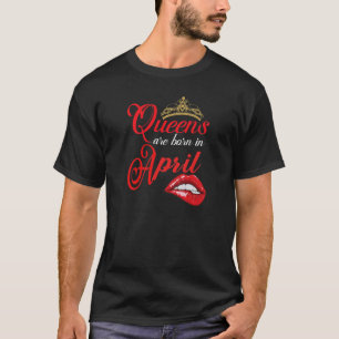 Niedliche Damen sind Geboren im April Taurus Aries T-Shirt