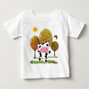 Niedliche Dancing Kawaii Kuh in einem Gelee... - M Baby T-shirt