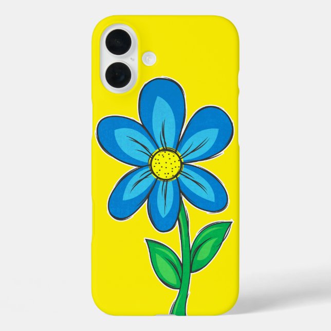 Niedliche Darstellung der Retro-Blume Zeichnend Case-Mate iPhone Hülle (Rückseite)