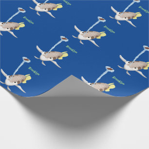 Niedliche Darstellung des Cartoon Archerfish Geschenkpapier