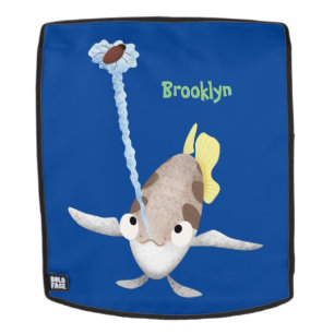 Niedliche Darstellung des Cartoon Archerfish Rucksack