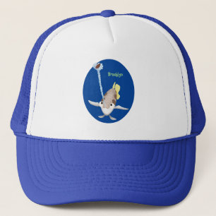 Niedliche Darstellung des Cartoon Archerfish Truckerkappe