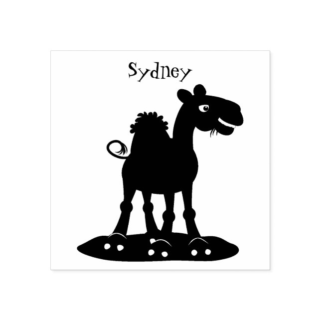 Niedliche Darstellung des Cartoon auf dem Kamel Gummistempel (Prägung)