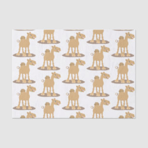 Niedliche Darstellung des Cartoon auf dem Kamel Seidenpapier