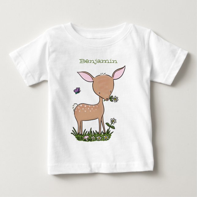 Niedliche Darstellung des Cartoon des glücklichen  Baby T-shirt (Vorderseite)