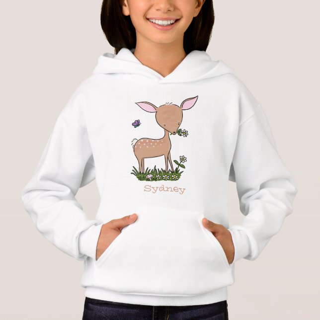 Niedliche Darstellung des Cartoon des glücklichen  Hoodie (Vorderseite)