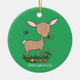 Niedliche Darstellung des Cartoon des glücklichen Keramik Ornament