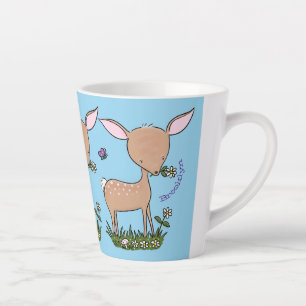 Niedliche Darstellung des Cartoon des glücklichen  Milchtasse