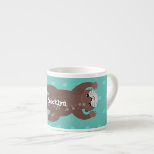 Niedliche Darstellung des Cartoon Espressotasse
