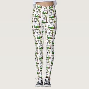 Niedliche Darstellung des Cartoon "glücklicher gib Leggings