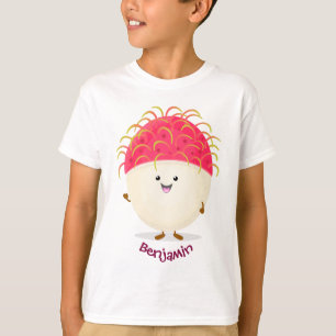 Niedliche Darstellung des Cartoon in Rosa T-Shirt