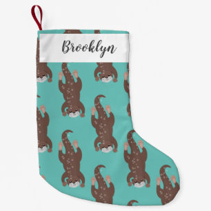 Niedliche Darstellung des Cartoon Kleiner Weihnachtsstrumpf