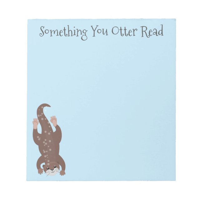 Niedliche Darstellung des Cartoon Notizblock (Vorderseite)