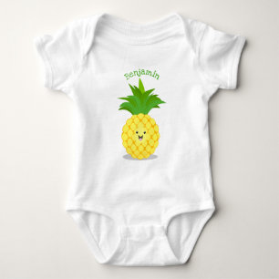 Niedliche Darstellung des Cartoon von Ananas Baby Strampler