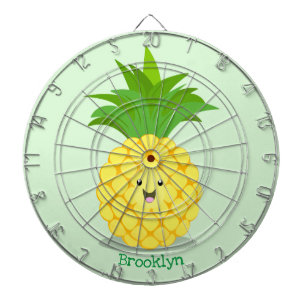 Niedliche Darstellung des Cartoon von Ananas Dartscheibe