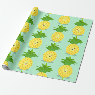 Niedliche Darstellung des Cartoon von Ananas Geschenkpapier