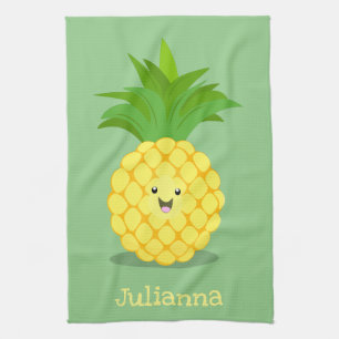 Niedliche Darstellung des Cartoon von Ananas Geschirrtuch