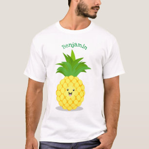 Niedliche Darstellung des Cartoon von Ananas T-Shirt