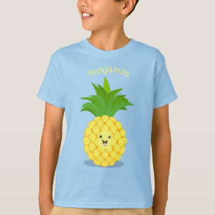 Niedliche Darstellung des Cartoon von Ananas T-Shirt
