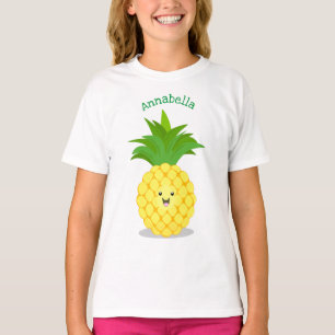 Niedliche Darstellung des Cartoon von Ananas T-Shirt