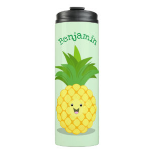 Niedliche Darstellung des Cartoon von Ananas Thermosbecher