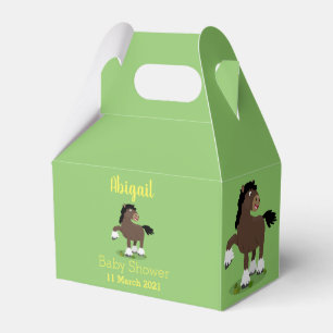 Niedliche Darstellung des Cartoon von Clydesdale Geschenkschachtel