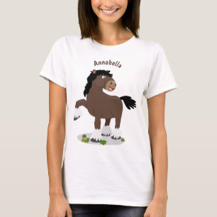 Niedliche Darstellung des Cartoon von Clydesdale T-Shirt