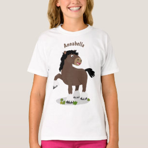 Niedliche Darstellung des Cartoon von Clydesdale T-Shirt