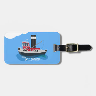 Niedliche Darstellung des Cartoon von Schleppnetze Gepäckanhänger