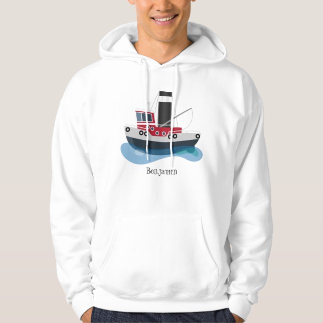 Niedliche Darstellung des Cartoon von Schleppnetze Hoodie (Vorderseite)
