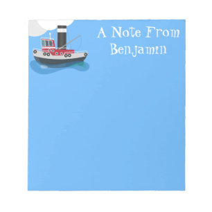 Niedliche Darstellung des Cartoon von Schleppnetze Notizblock