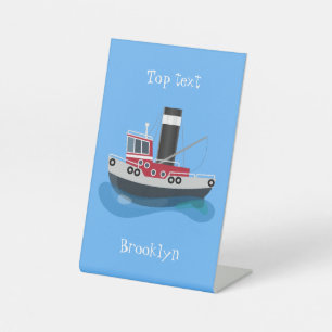 Niedliche Darstellung des Cartoon von Schleppnetze Sockelschild