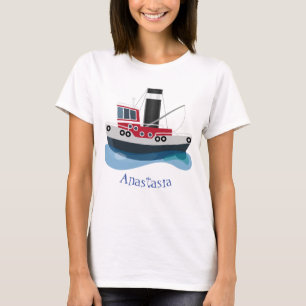Niedliche Darstellung des Cartoon von Schleppnetze T-Shirt