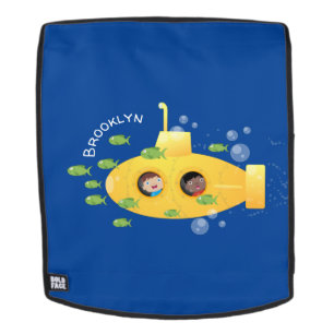 Niedliche Darstellung des Cartoon von Unterseefisc Rucksack