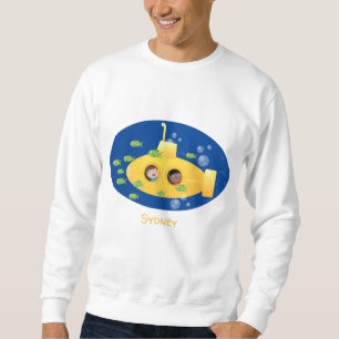 Niedliche Darstellung des Cartoon von Unterseefisc Sweatshirt