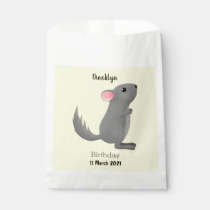 Niedliche Darstellung des Chinchilla-Cartoon Geschenktütchen