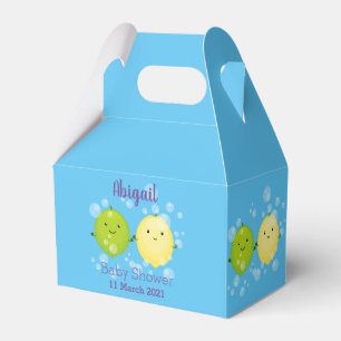 Niedliche Darstellung des Limonen Cartoon Geschenkschachtel