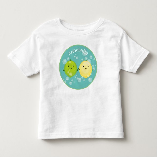 Niedliche Darstellung des Limonen Cartoon Kleinkind T-shirt (Vorderseite)