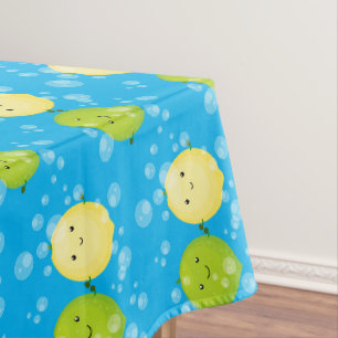 Niedliche Darstellung des Limonen Cartoon Tischdecke