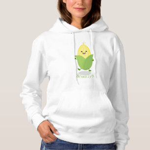Niedliche Darstellung des Mais-Cartoon Hoodie